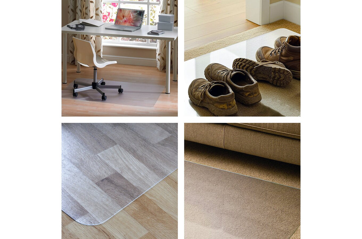 Floortex Chair Mat Multipurpose PVC Hard Floor 75 x 120cm Rectangle - view 3