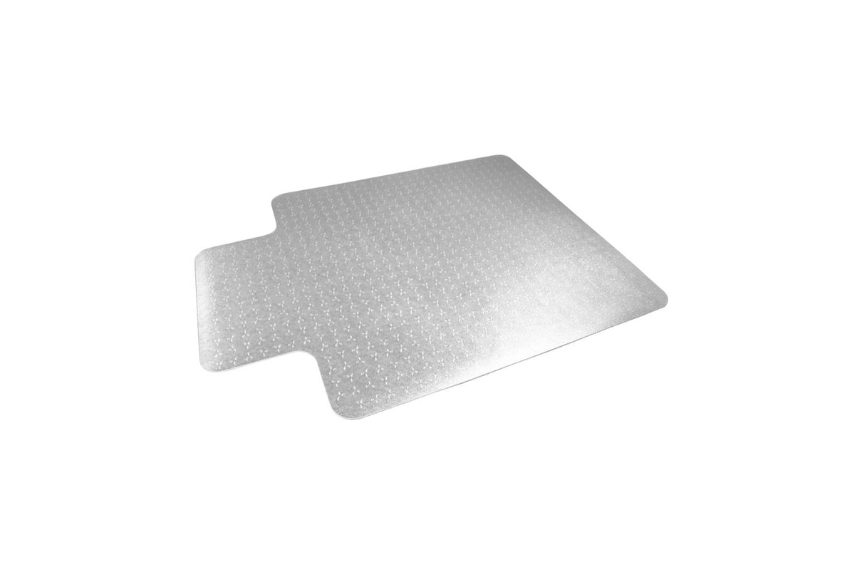 Floortex Trylok Chair Mat PVC Low Pile Carpet 90 x 120cm Keyhole