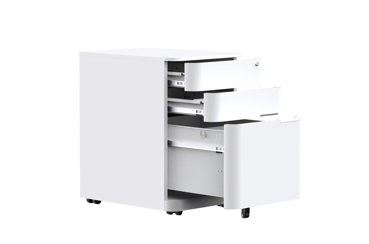 Buro Myworkspace Mobile Pedestal, White - view 2