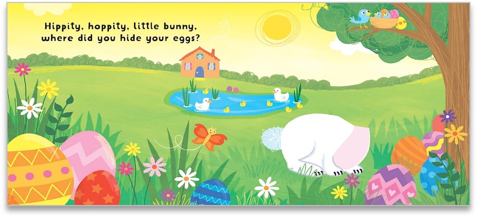 Hippity Hoppity Easter Bunny Finger Puppet Book — inside page 1