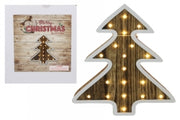 Decoration Christmas Wooden Tree with LED Lights 27X250X35CM