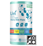 Livi Essentials Commercial Wipes - Green (Box of 4)