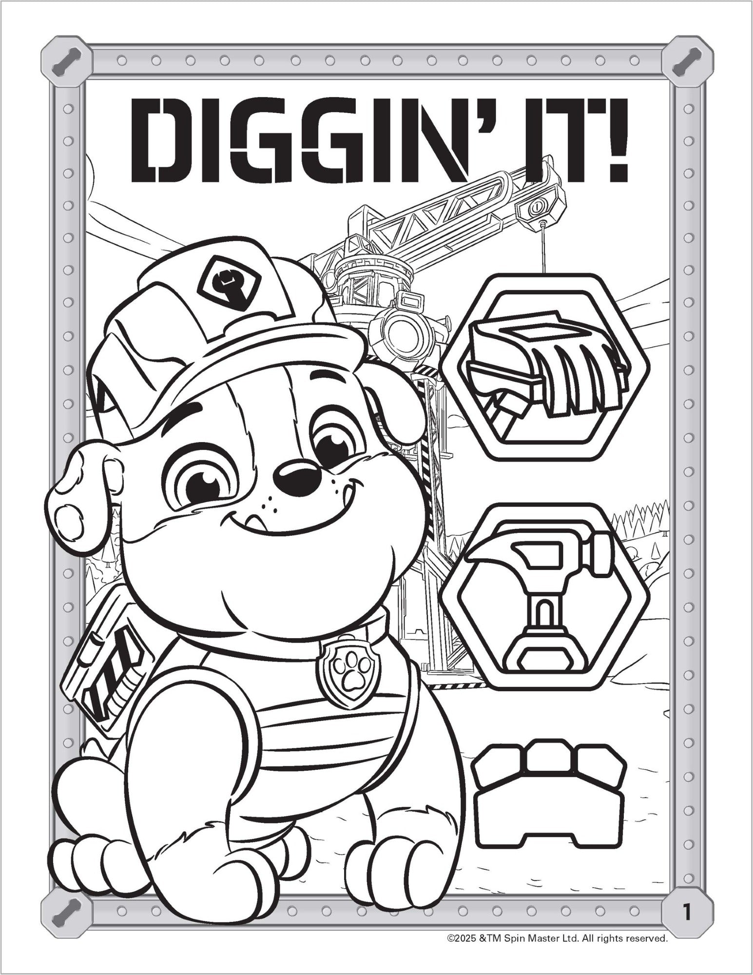 PAW Patrol Rubble & Crew - Activity Kit — inside page 3