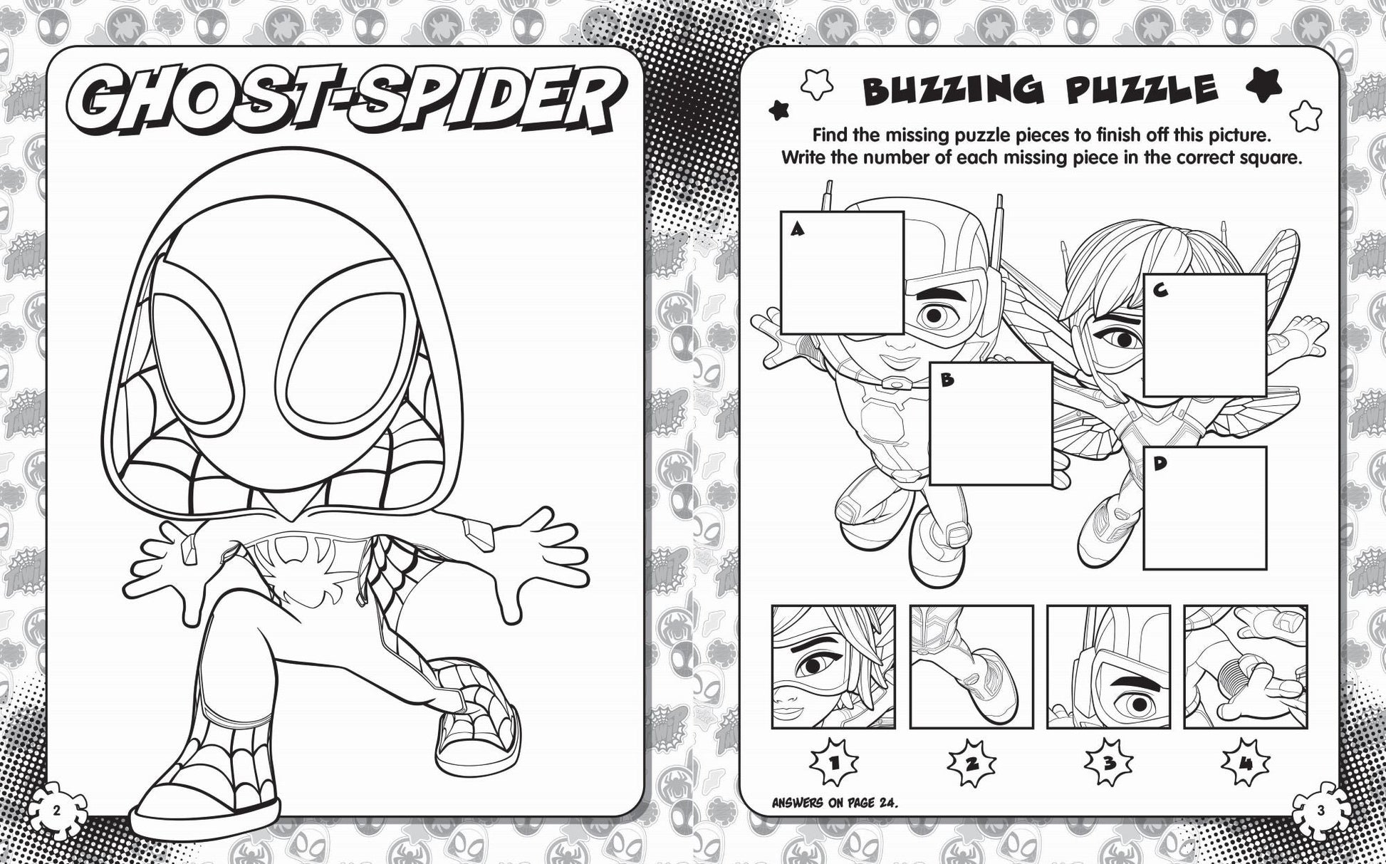 Spidey and His Amazing Friends - Activity Fun Pack - Glow We bs Glow — inside page 3