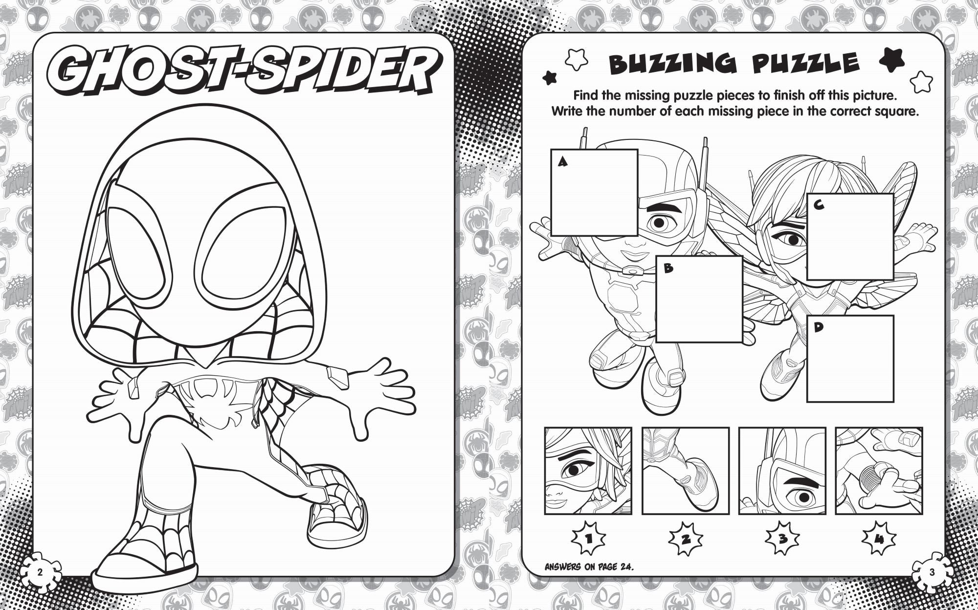 Spidey and His Amazing Friends - Activity Fun Pack - Glow We bs Glow — inside page 3