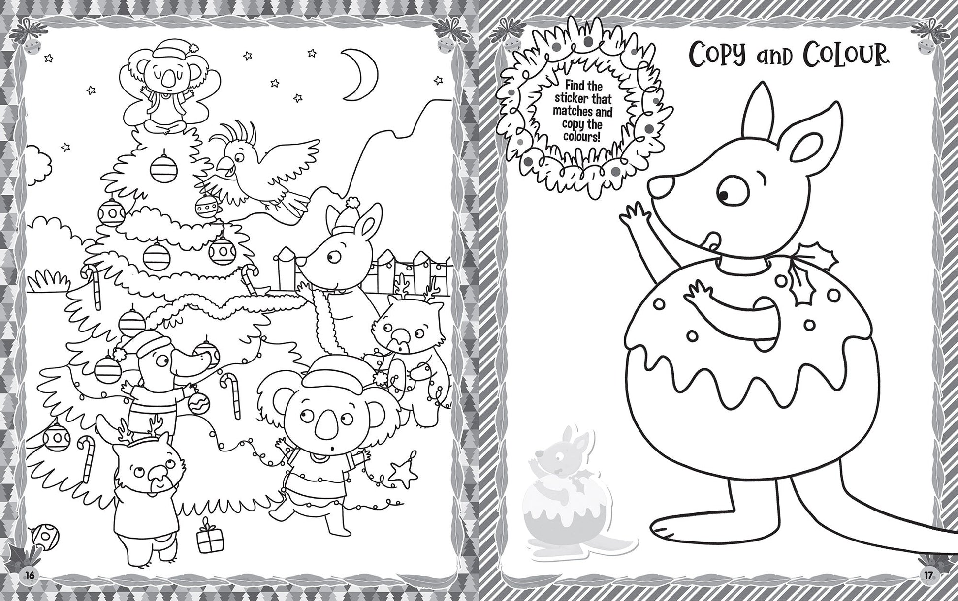 Aussie Christmas - Ultimate Sticker Book — inside page 2