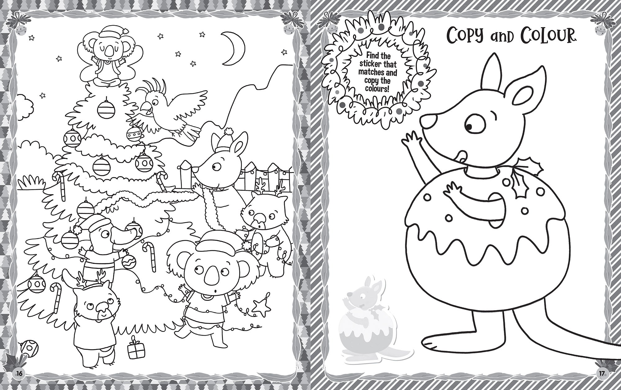 Aussie Christmas - Ultimate Sticker Book — inside page 2