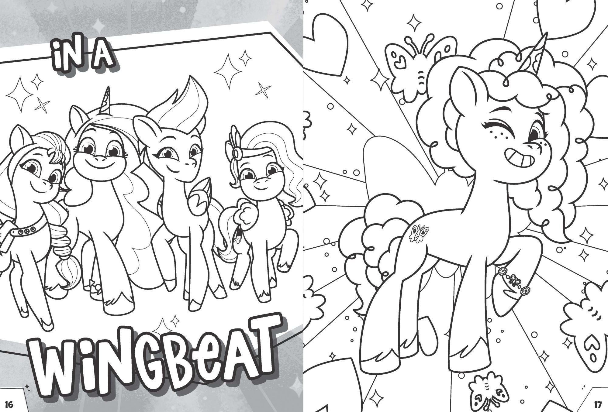 My Little Pony - 32pp Colouring Book - Tell Your Tale — inside page 1