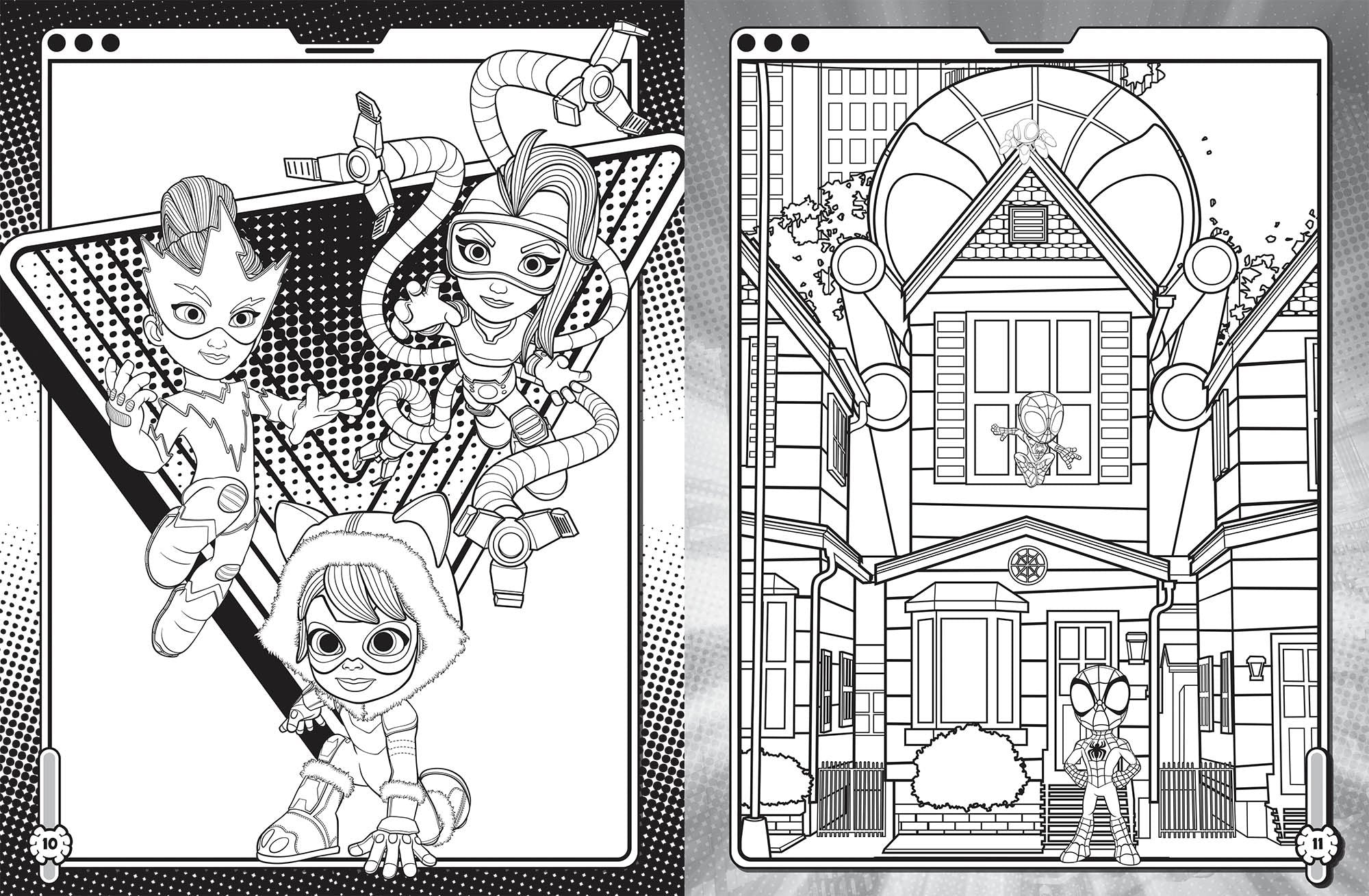 Spidey and His Amazing Friends - Jumbo Colouring Book — inside page 1