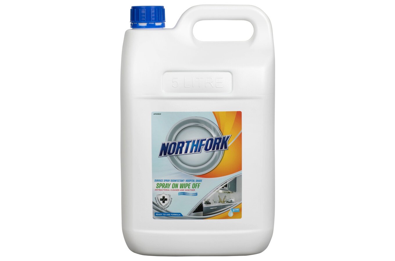 Northfork Hospital-Grade Surface Spray Disinfectant - 5L (Carton of 3)