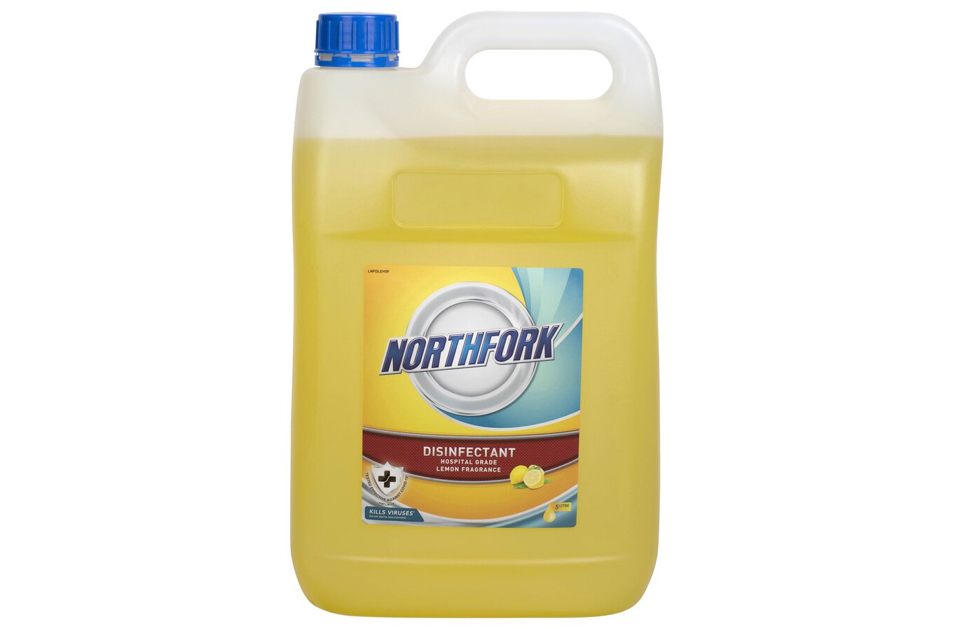 Northfork Hospital-Grade Disinfectant - Lemon, 5L (Carton of 3)