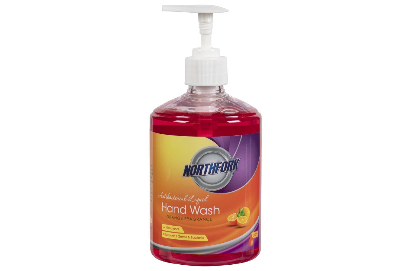 Northfork Liquid Hand Wash - Orange Fragrance, 500ml (Carton of 12)