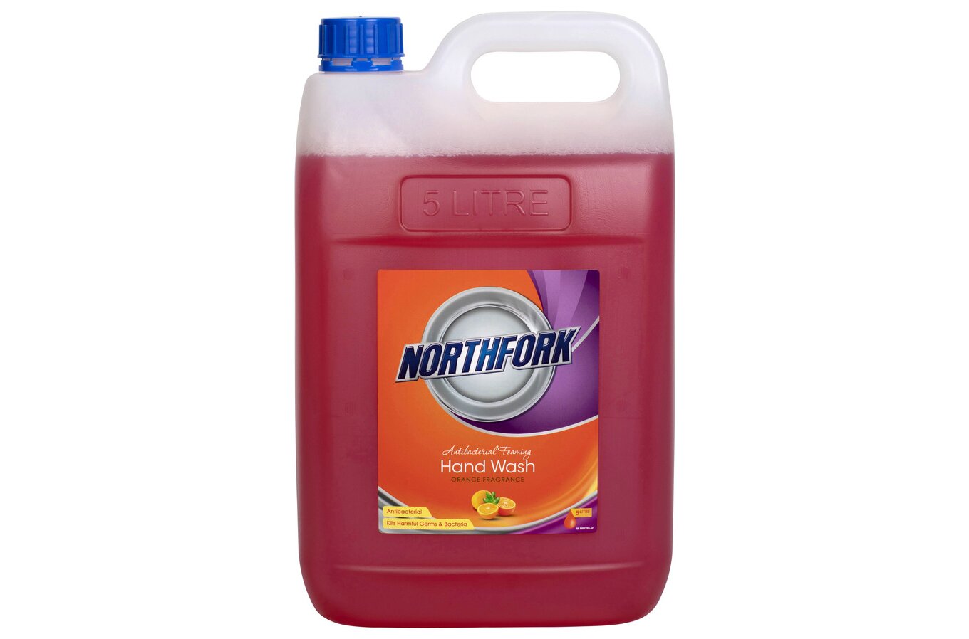 Northfork Antibacterial Foaming Hand Wash - Orange, 5L (Carton of 3)