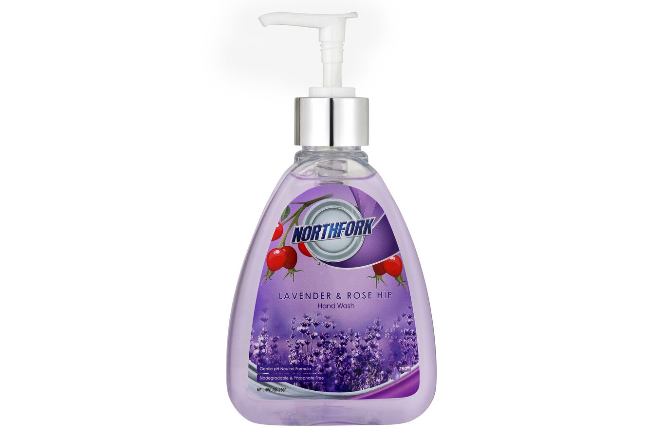 Northfork Liquid Hand Wash - Lavender and Rosehip, 250ml (Carton of 6)