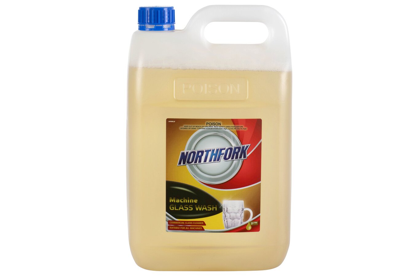 Northfork Machine Glass-Washing Liquid - 5L (Carton of 3)