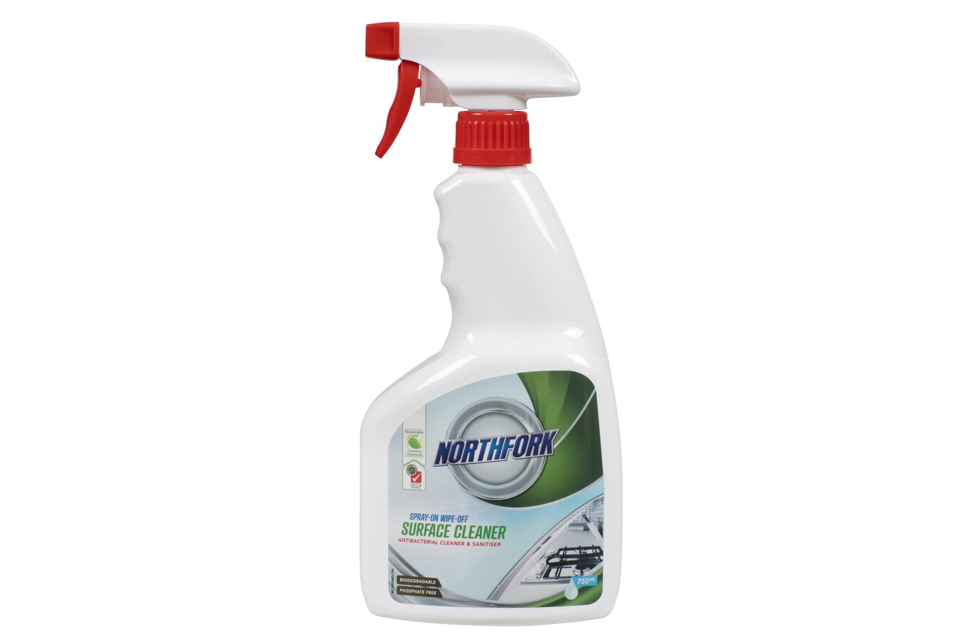 Northfork GECA Spray-On Wipe-Off Surface Cleaner - 750ml (Carton of 12)