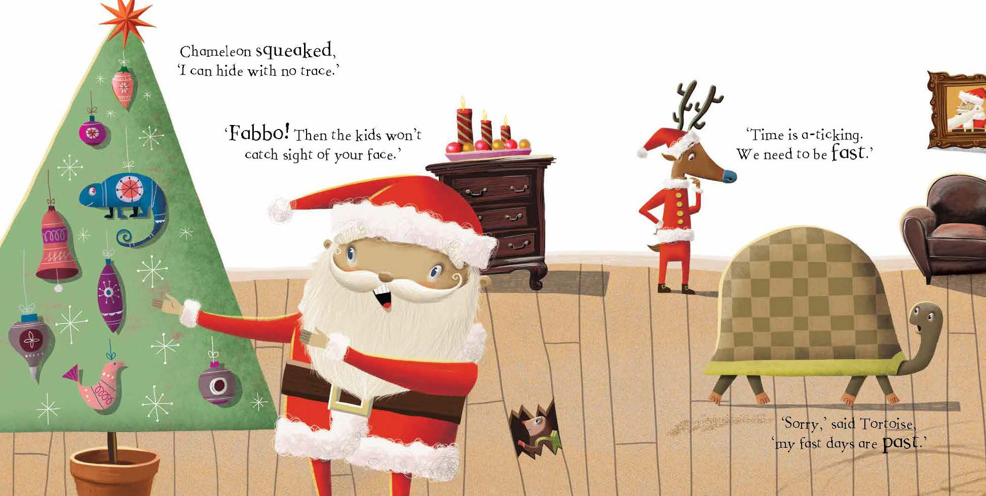 The Day Rudolph's Nose Turned Blue — inside page 1
