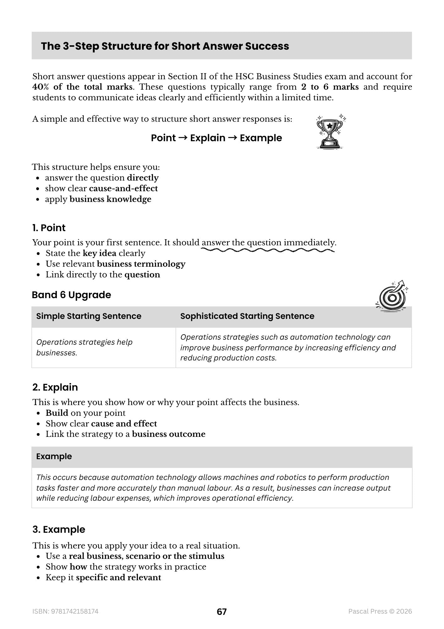 Excel 60 Days to Band 6 Business Studies inside page 6 of 10