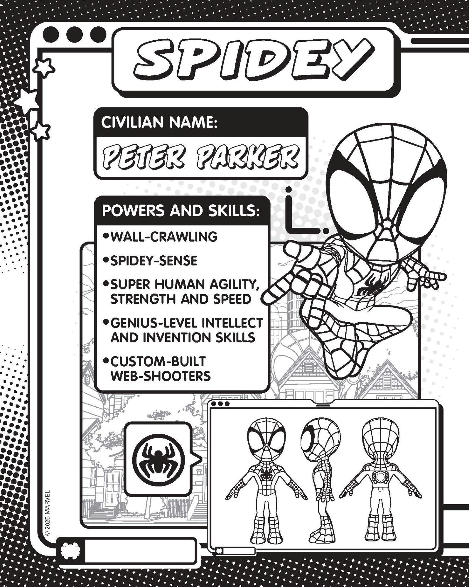 Spidey and His Amazing Friends - Activity Case - Do the Spidey! — inside page 3