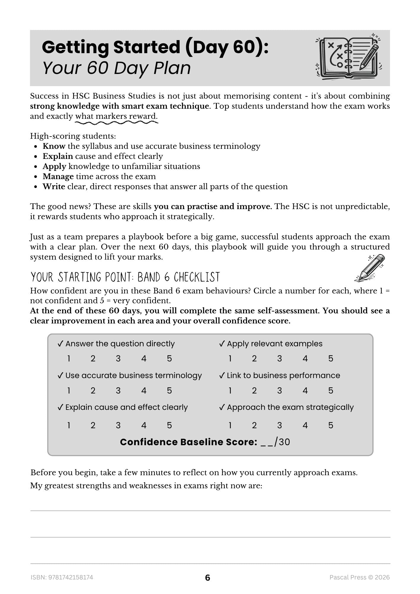 Excel 60 Days to Band 6 Business Studies inside page 3 of 10