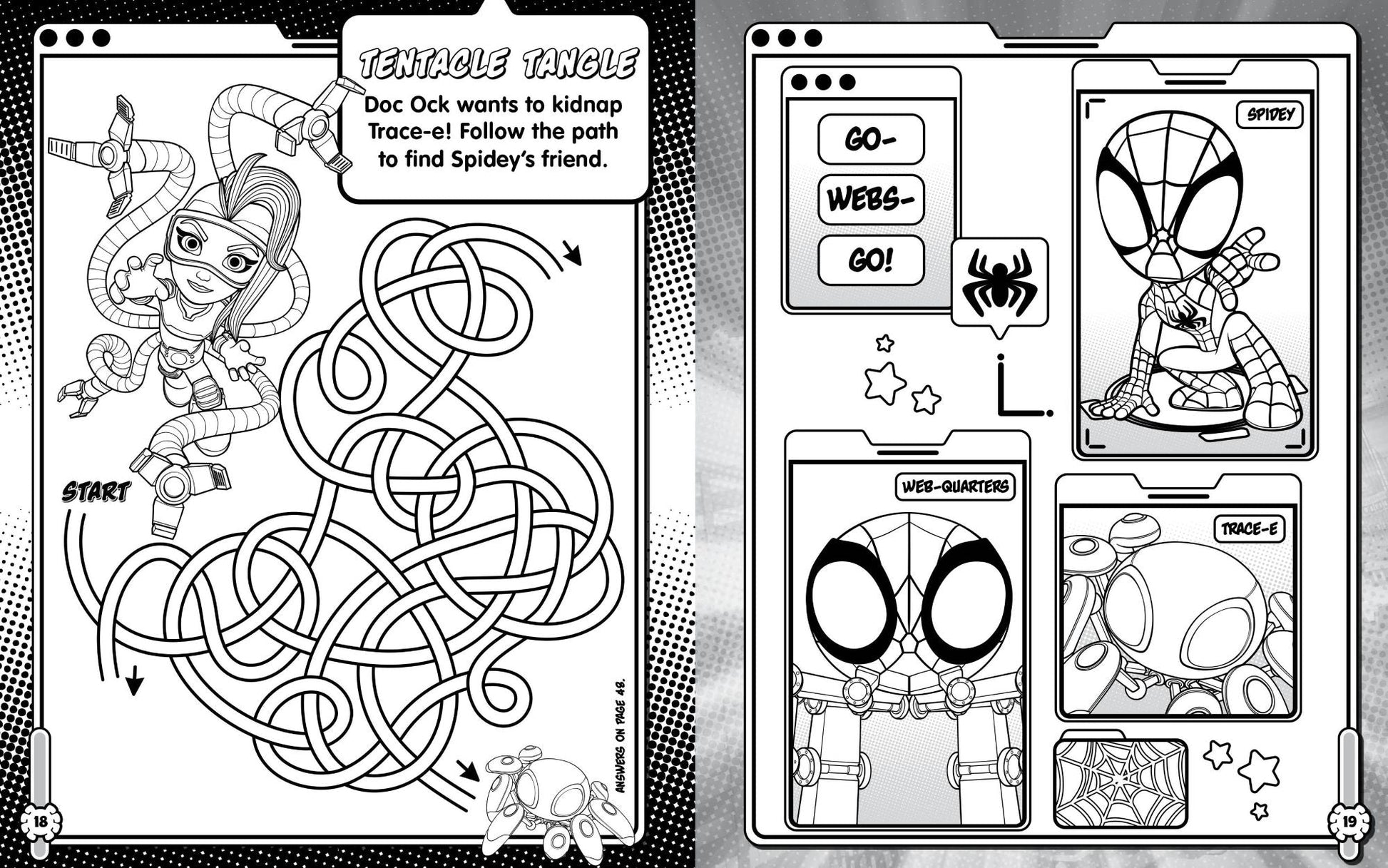 Spidey and His Amazing Friends - Ultimate Sticker Book - Glo w Webs Glow — inside page 2