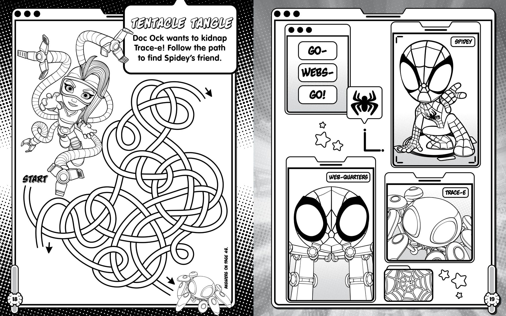 Spidey and His Amazing Friends - Ultimate Sticker Book - Glo w Webs Glow — inside page 2