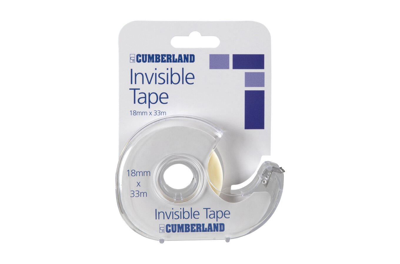 Cumberland Invisible Tape in Dispenser - 18mm x 33m (Box of 12)