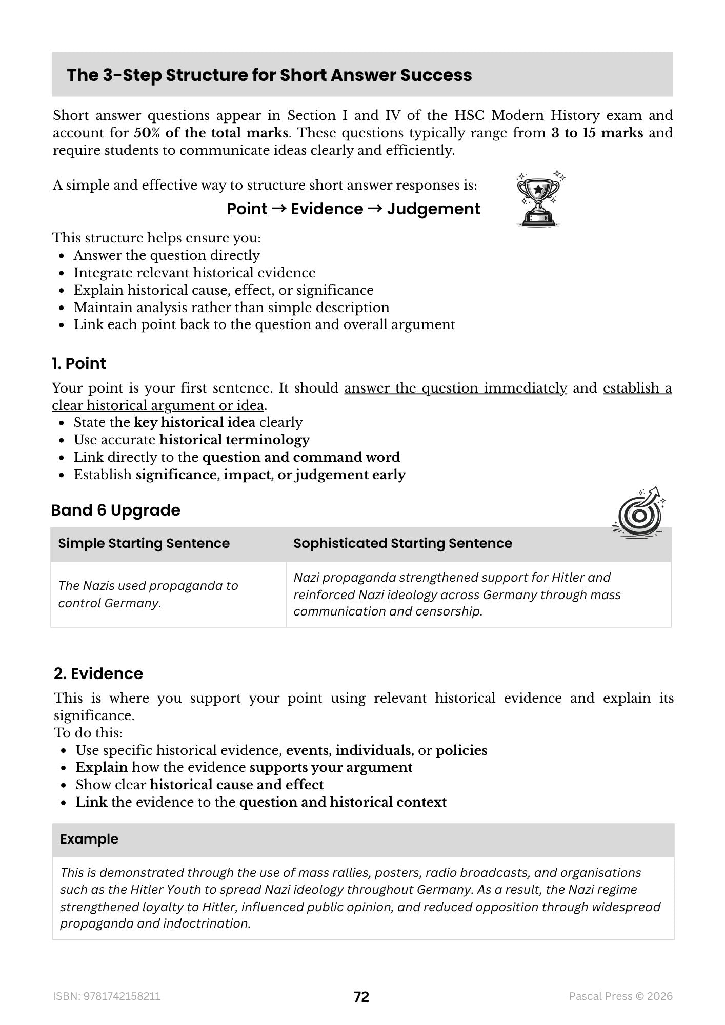Excel 60 Days to Band 6 Modern History inside page 6 of 10