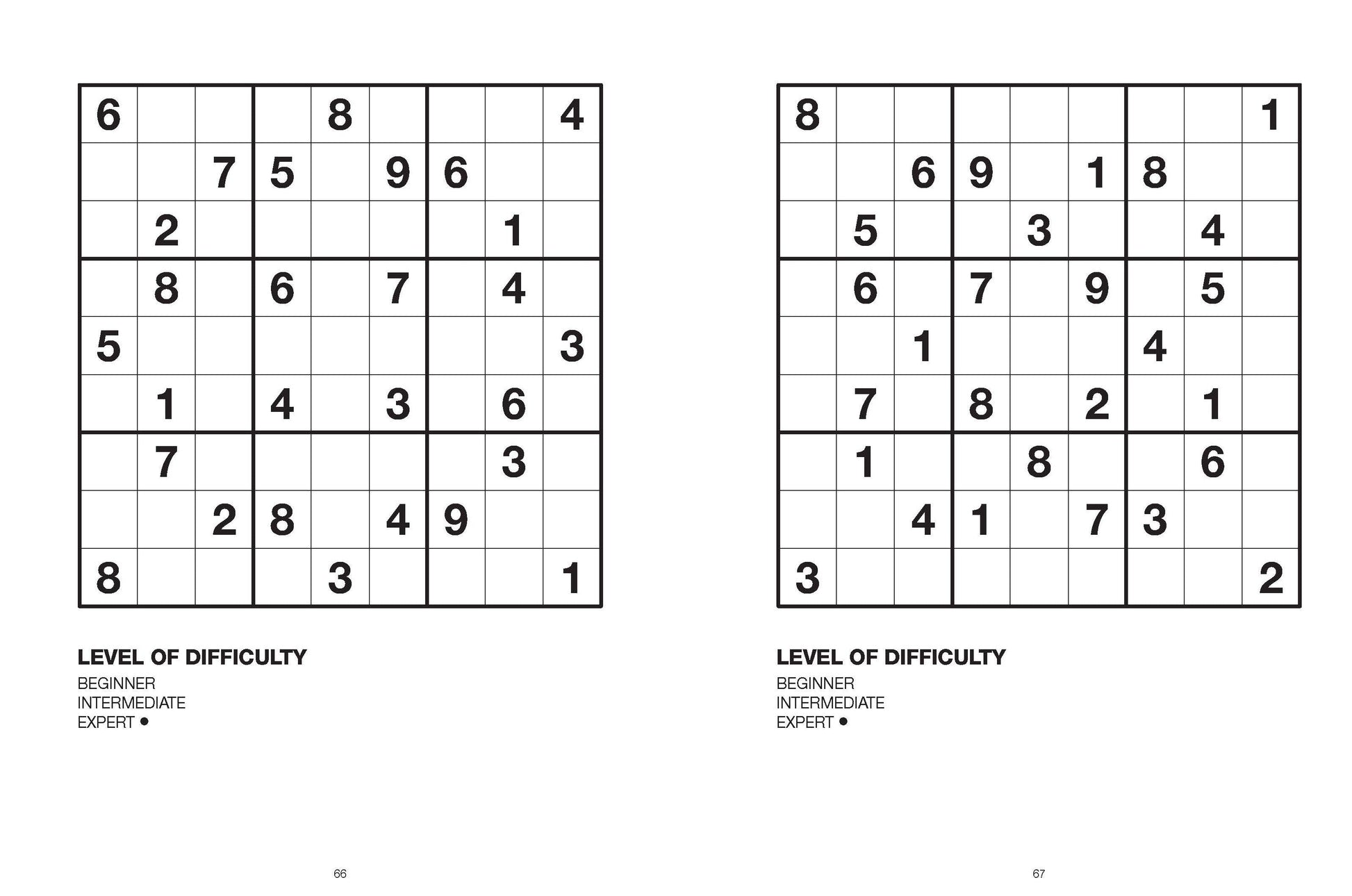 Large Print Puzzle - Sudoku — inside page 2