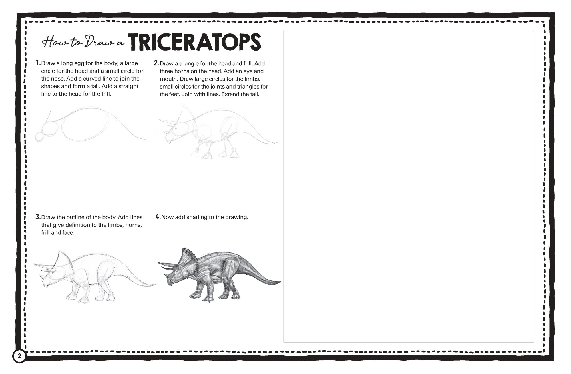 Garry Fleming - Giant Activity Pad - Dinosaurs — inside page 1