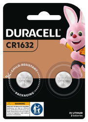 Duracell CR1632 Lithium Coin Batteries (Pack of 2)