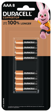 Duracell Alkaline AAA Batteries (Pack of 8)