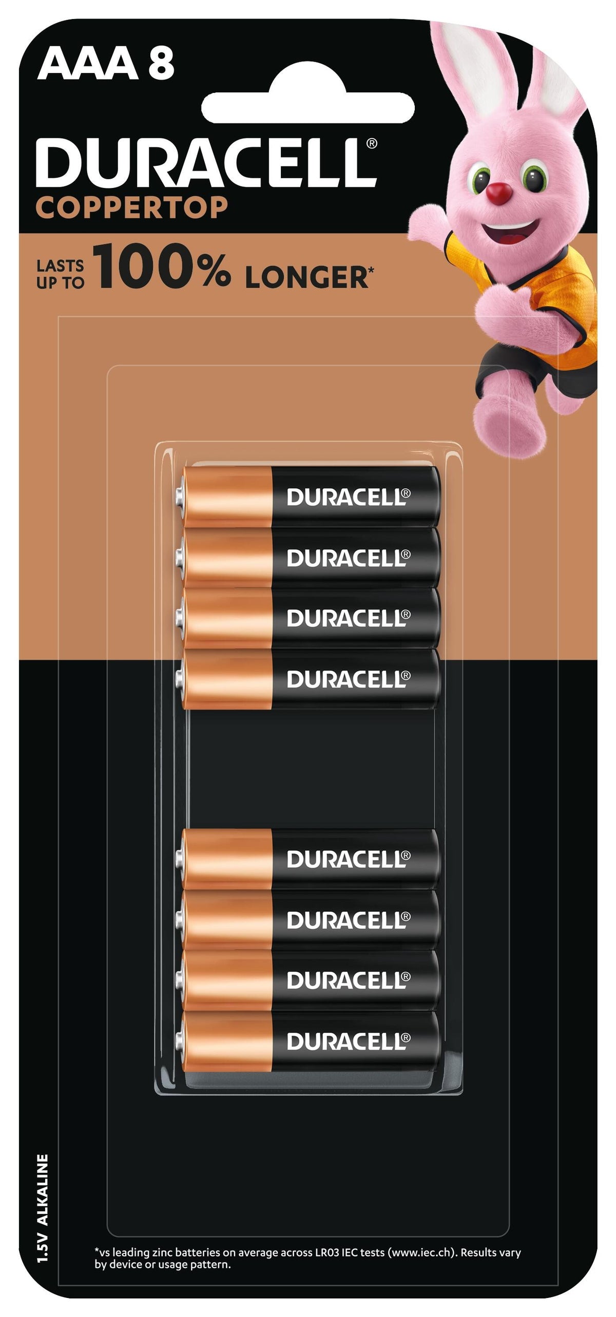 Duracell Alkaline AAA Batteries (Pack of 8)