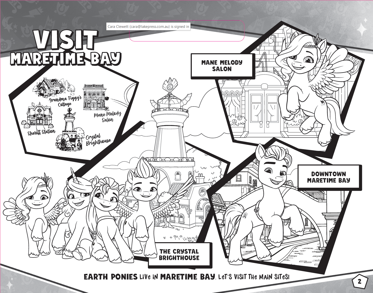 My Little Pony - Giant Activity Pad - Quest Through Equestria — inside page 2
