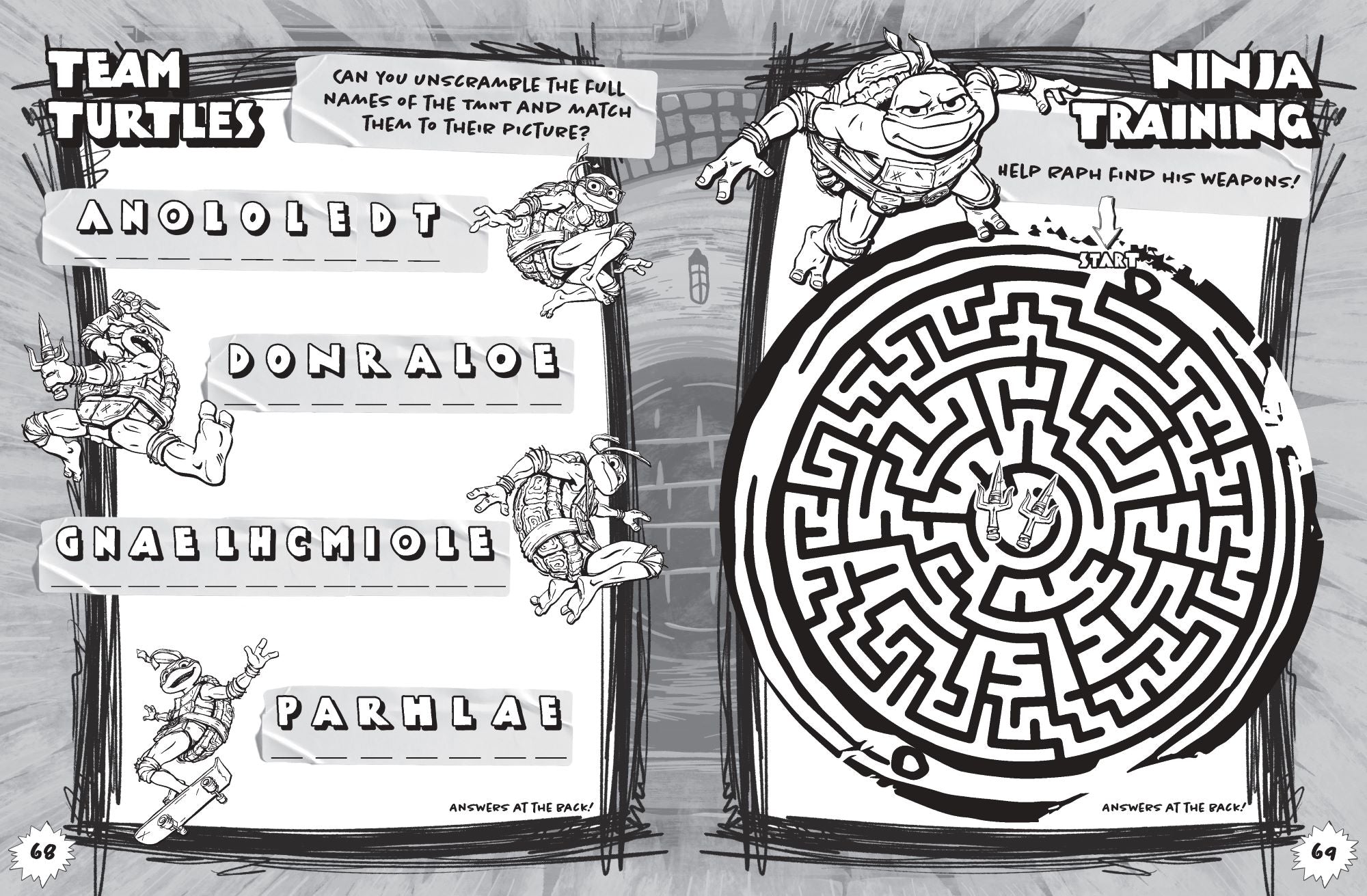 TMNT Mutant Mayhem - Jumbo Colouring Book — inside page 2