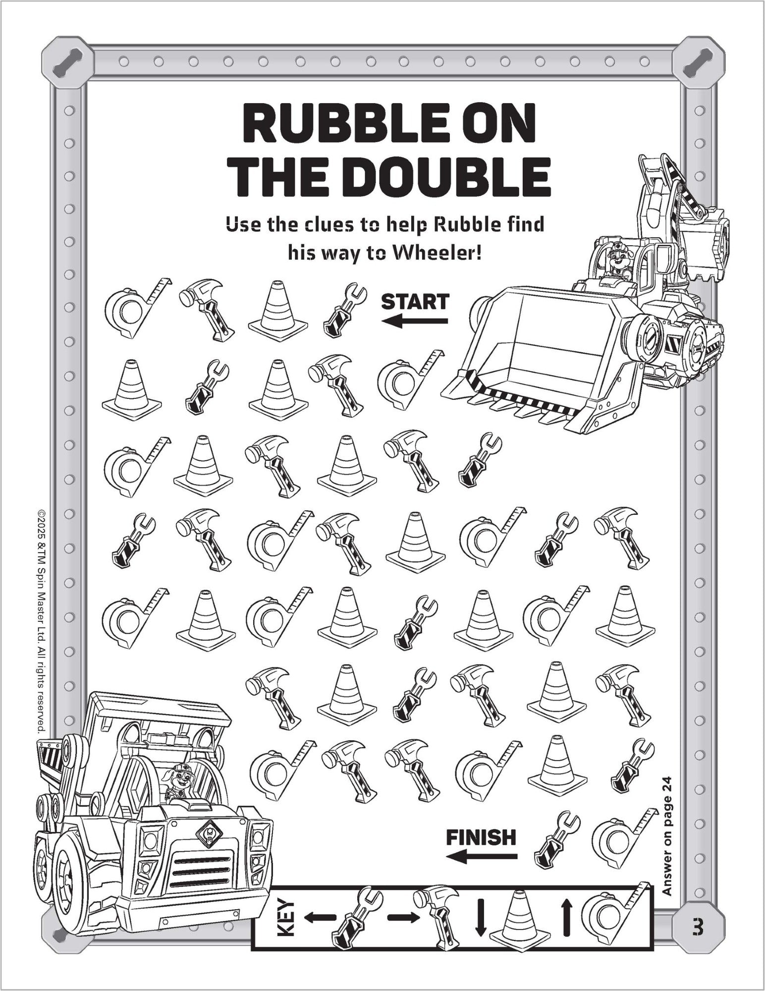 PAW Patrol Rubble & Crew - Activity Kit — inside page 4
