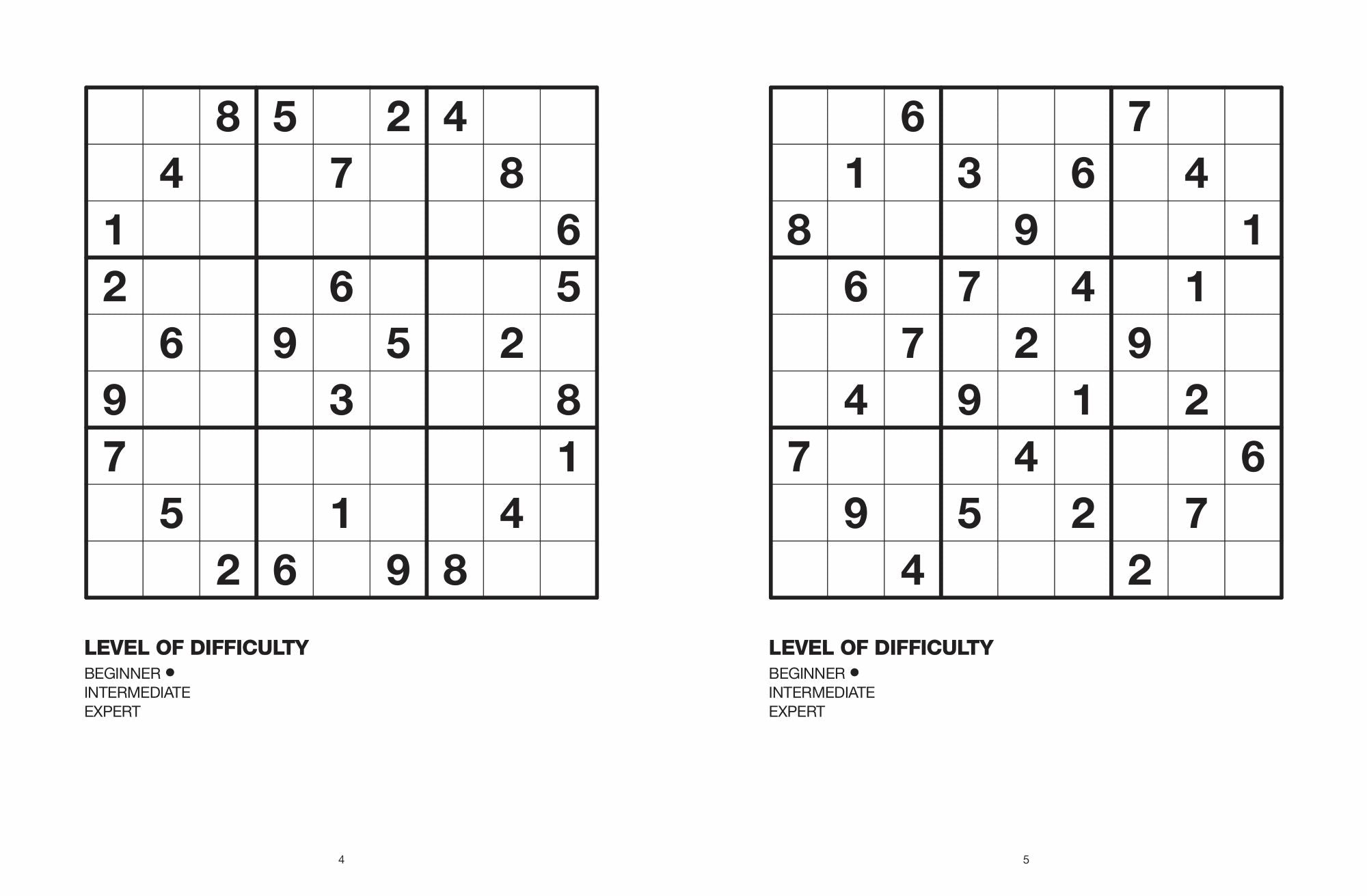 Geometric Large Print Puzzle Book (128pp) - Sudoku — inside page 1
