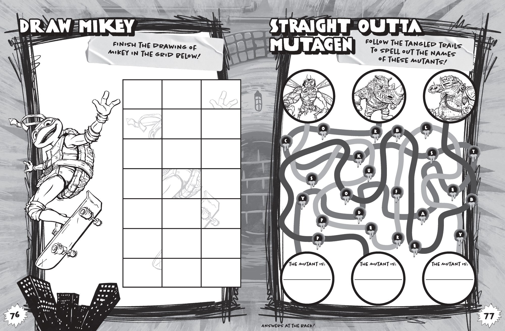 TMNT Mutant Mayhem - Jumbo Colouring Book — inside page 1