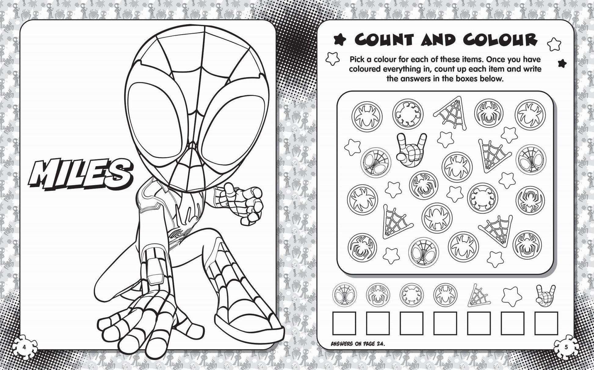 Spidey and His Amazing Friends - Activity Fun Pack - Glow We bs Glow — inside page 2