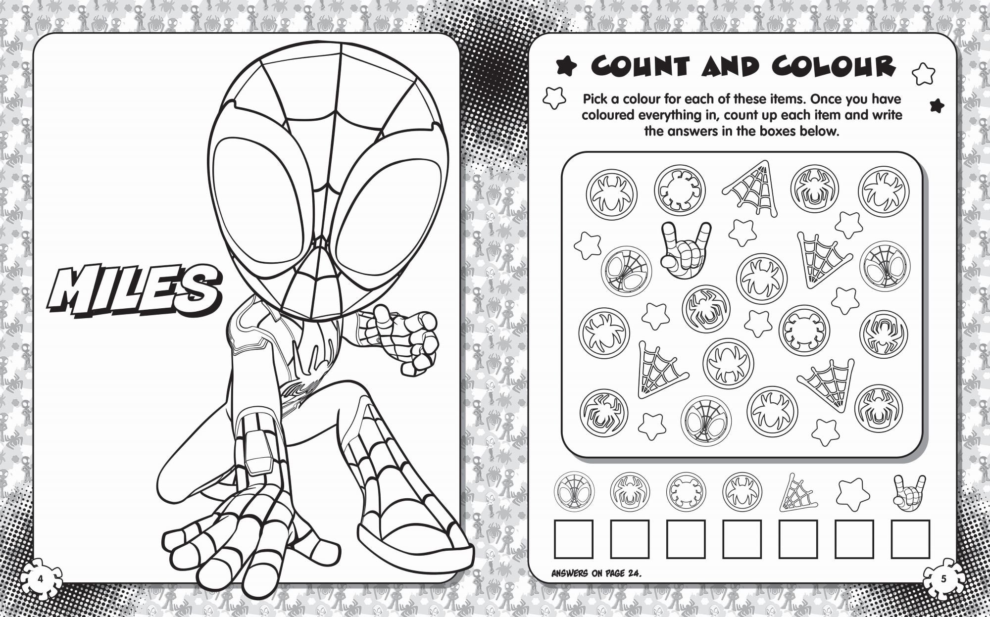 Spidey and His Amazing Friends - Activity Fun Pack - Glow We bs Glow — inside page 2