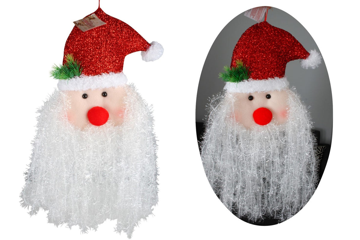 Christmas Decoration Hanging 50X40CM Santa with Lights