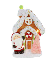 Christmas Decoration Santa and 19CM Gingerbread House
