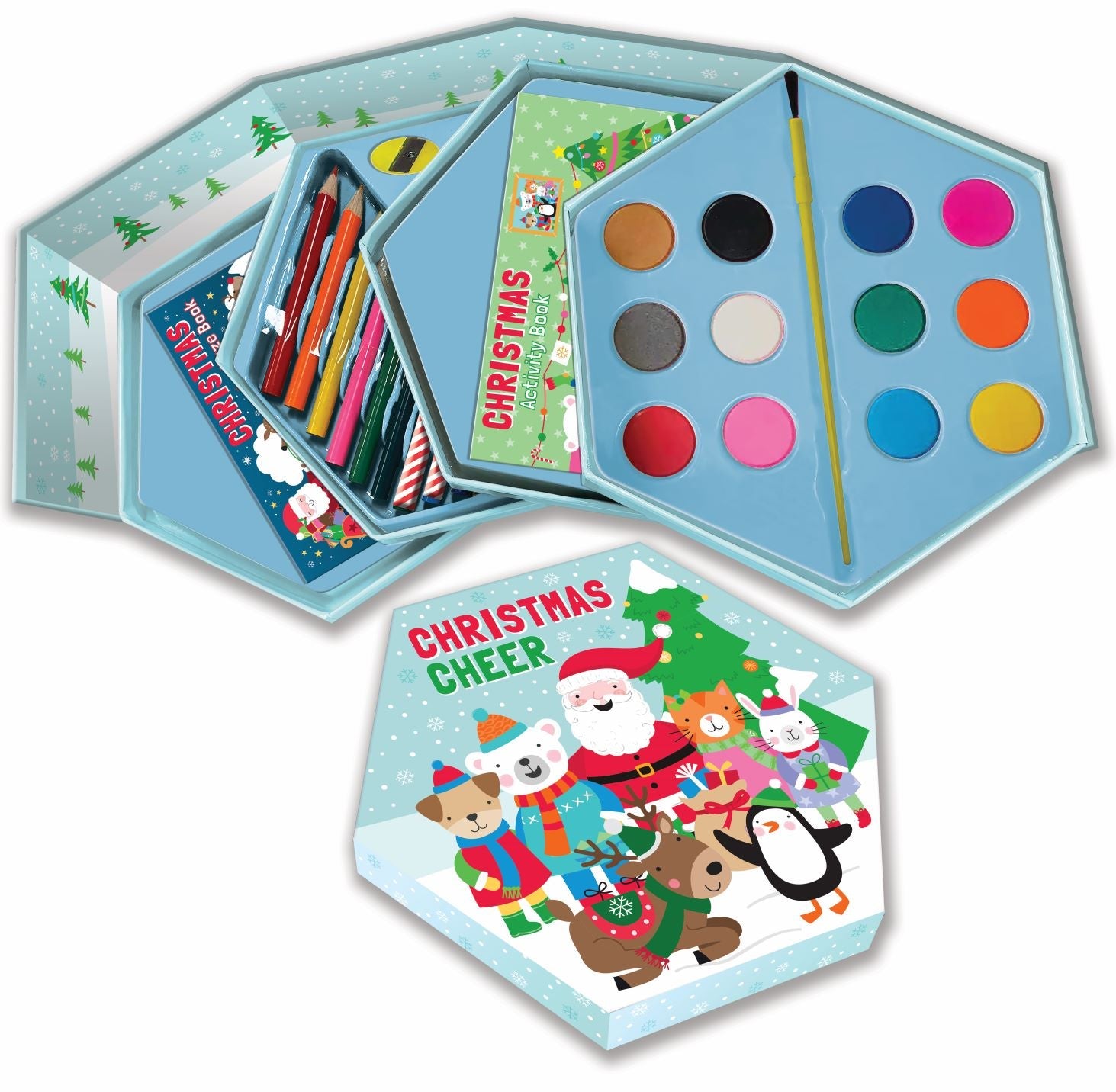 Hex Colouring & Activity Drawers - Christmas Cheer