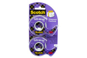 Scotch Gift Wrap Tape Clear 19mm x 16.5m Twin Pack