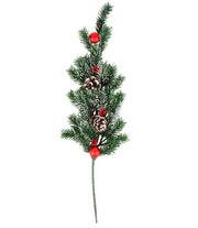 Decoration Christmas 60CM Berries & Cones Pick