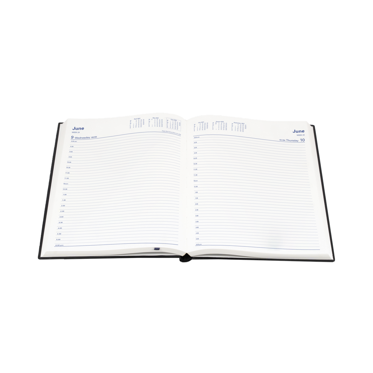 Collins Belmont 2027 Diary (Manager, Day to a Page) - Black - view 4