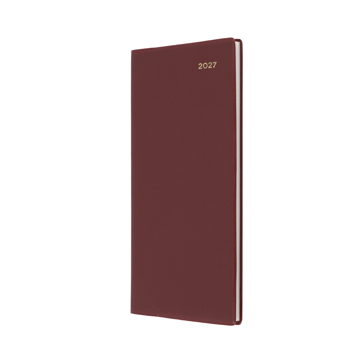 Collins Belmont 2027 Diary (B6/7, Week to View, Slimline, Portrait) - Burgundy