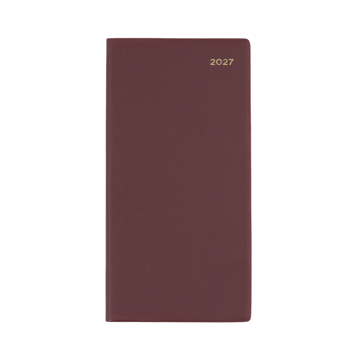 Collins Belmont 2027 Diary (B6/7, Week to View, Slimline, Portrait) - Burgundy - view 2