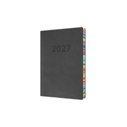 Collins Edge Rainbow 2027 Diary (A5, Day to a Page) - Charcoal