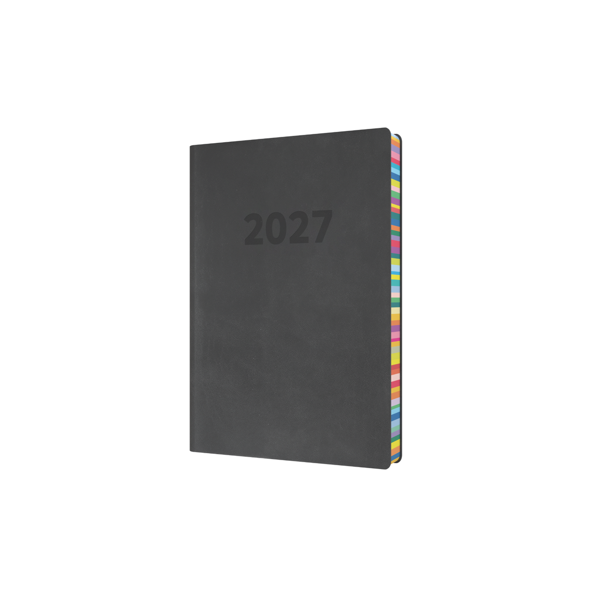 Collins Edge Rainbow 2027 Diary (A5, Day to a Page) - Charcoal